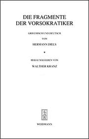 Tapa de Die Fragmente der Vorsokratiker