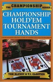 Tapa de Championship hold'em