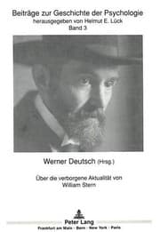 Tapa de Über die verborgene Aktualität von William Stern: Herausgegeben von Werner Deutsch (Beiträge zur Geschichte der Psychologie) (German Edition)