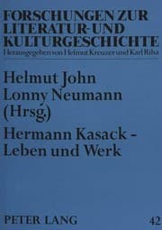 Tapa de Hermann Kasack--Leben und Werk