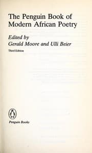 Tapa de The Penguin book of modern African poetry
