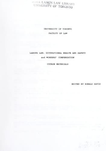 Tapa de Labour law