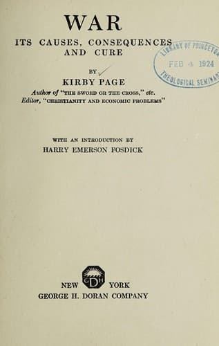 Tapa de War; its causes, consequences and cure