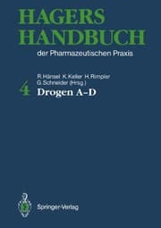 Tapa de Drogen A-D (Hagers Handbuch Der Pharmazeutischen Praxis) (German Edition)