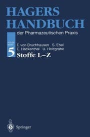 Tapa de Hagers Handbuch der Pharmazeutischen Praxis: Folgeband 5: Stoffe L-Z (German Edition)