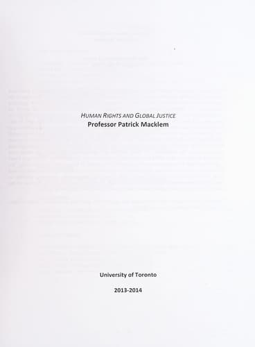 Tapa de Human rights and global justice