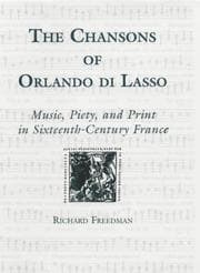 Tapa de The chansons of Orlando di Lasso and their Protestant listeners