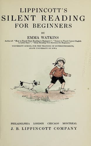 Tapa de Lippincott's silent reading