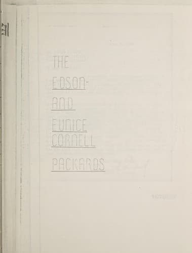 Tapa de Edson and Eunice Cornell Packards