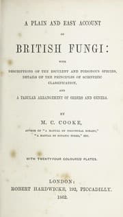 Tapa de A plain and easy account of British fungi