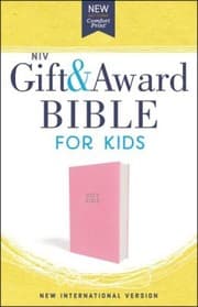 Tapa de NIV GIFT AND AWARD FOR KIDS PINK FLEXCOVER BIBLE
