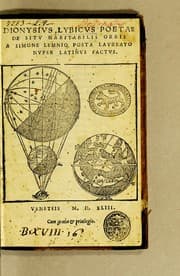 Tapa de Dionysius Lybicus poetae De situ habitabilis orbis