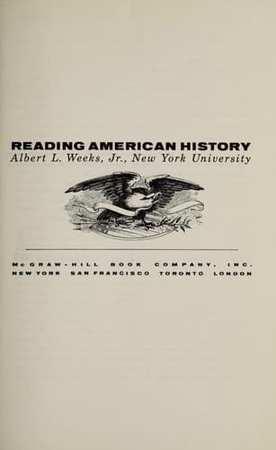 Tapa de Reading American history