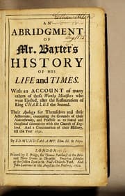Tapa de An abridgment of Mr. Baxter's History of his life and times