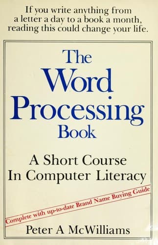 Tapa de The word processing book