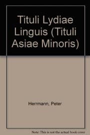 Tapa de Tituli Lydiae linguis (Tituli Asiae Minoris) (German Edition)