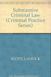Tapa de Substantive criminal law