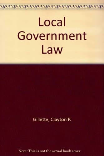 Tapa de Local government law