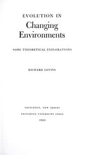 Tapa de Evolution in changing environments