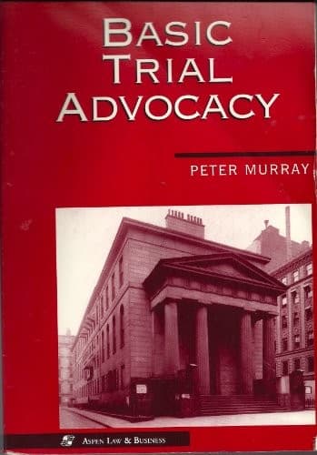 Tapa de Basic trial advocacy