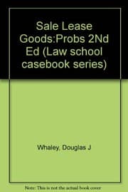 Tapa de Problems and materials on the sale and lease of goods