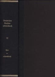 Tapa de Deutsches Rechtswörterbuch: Zwölfter Band.Sau–schwedisch, 2009–2013 (Dt. Rechtsworterbuch) (German Edition)
