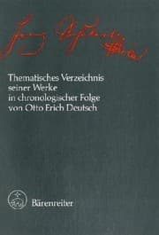 Tapa de Franz Schubert: thematisches Verzeichnis seiner Werke in chronologischer Folge