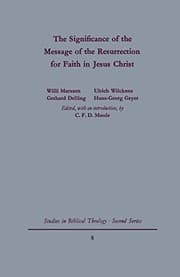 Tapa de The significance of the message of the Resurrection for faith in Jesus Christ