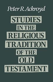 Tapa de Studies in the religious tradition of the Old Testament