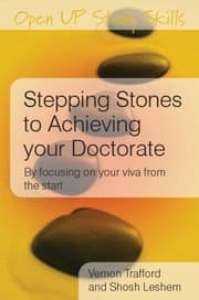 Tapa de Stepping Stones to Achieving your Doctorate: Focusing on Your Viva from the Start (Open Up Study Skills)