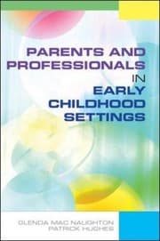 Tapa de Parents and Professionals in Early Childhood Settings
