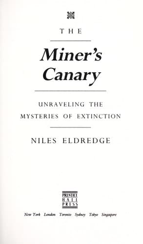 Tapa de The miner's canary
