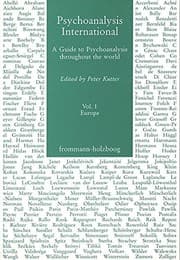 Tapa de Psychoanalysis International / Volume 1: Europe