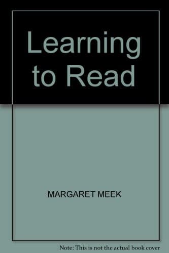Tapa de Learning to read
