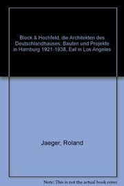 Tapa de Block & Hochfeld, die Architekten des Deutschlandhauses