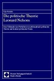 Tapa de Die politische Theorie Leonard Nelsons