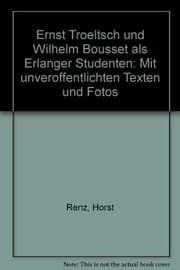 Tapa de Ernst Troeltsch und Wilhelm Bousset als Erlanger Studenten