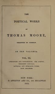 Tapa de The poetical works of Thomas Moore
