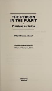Tapa de The person in the pulpit
