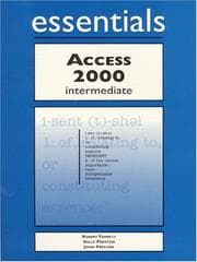 Tapa de Access 2000 intermediate essentials
