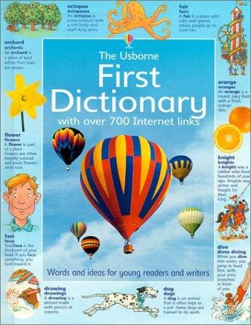 Tapa de The Usborne First Dictionary With over 700 Internet Lings (First Dictionary)