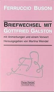 Tapa de Briefwechsel mit Gottfried Galston
