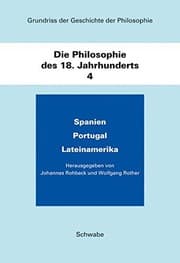 Tapa de Grundriss Der Geschichte Der Philosophie / Die Philosophie Des 18. Jahrhunderts (German Edition)