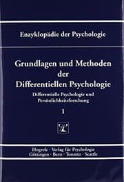 Tapa de Grundlagen und Methoden der differentiellen Psychologie (Enzklopädie der Psychologie) (German Edition)