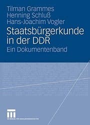 Tapa de Staatsbürgerkunde in der DDR: Ein Dokumentenband (German Edition)