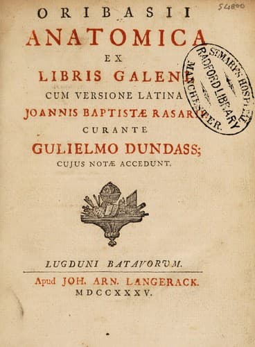 Tapa de Anatomica ex libris Galeni