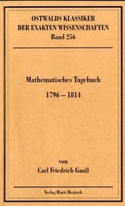 Tapa de Mathematisches Tagebuch 1796-1814