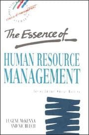 Tapa de The essence of human resource management