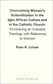 Tapa de Overcoming Women's Subordination in the Igbo African Culture and in the Catholic Church