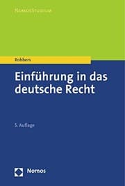 Tapa de Einfuhrung in Das Deutsche Recht (Nomosstudium) (German Edition)